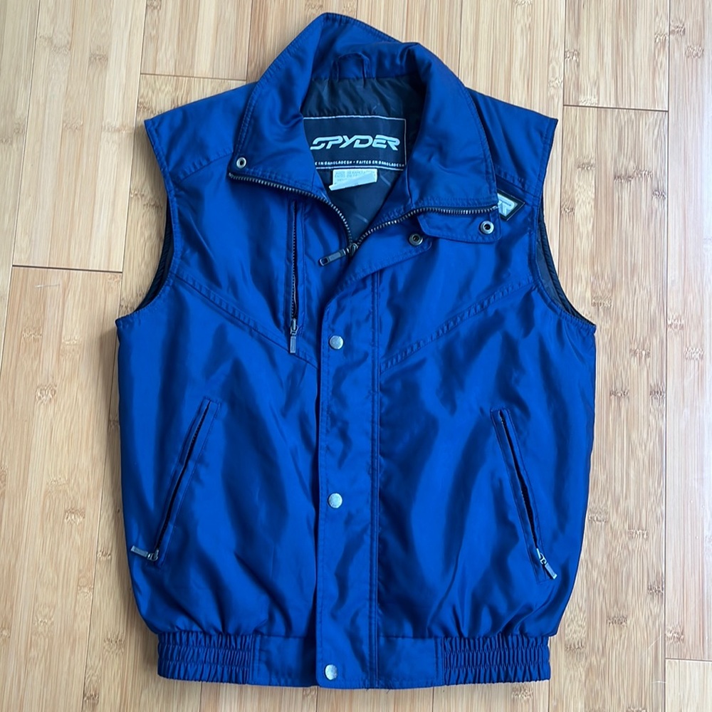 Vintage Spyder size xs navy ski vest.